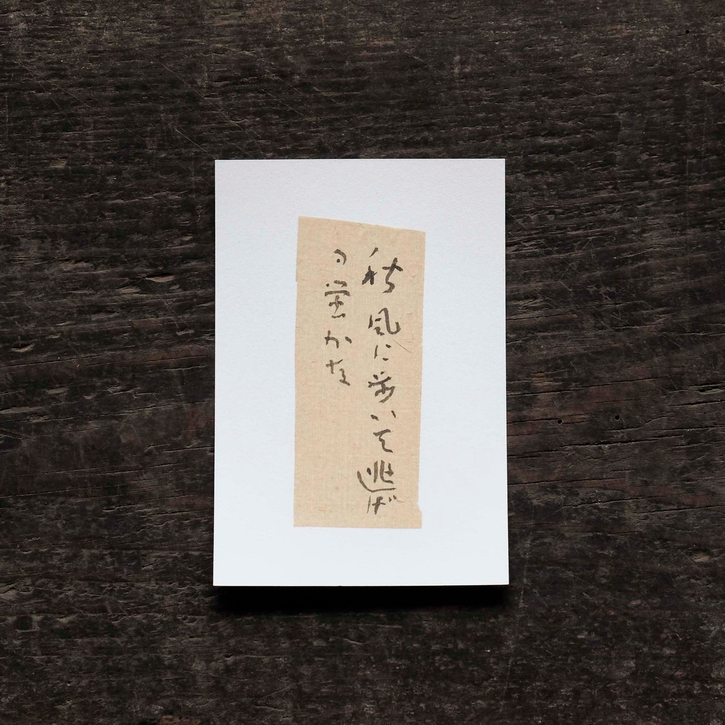 日置路花の書|小林一茶|秋風に(A)|葉書