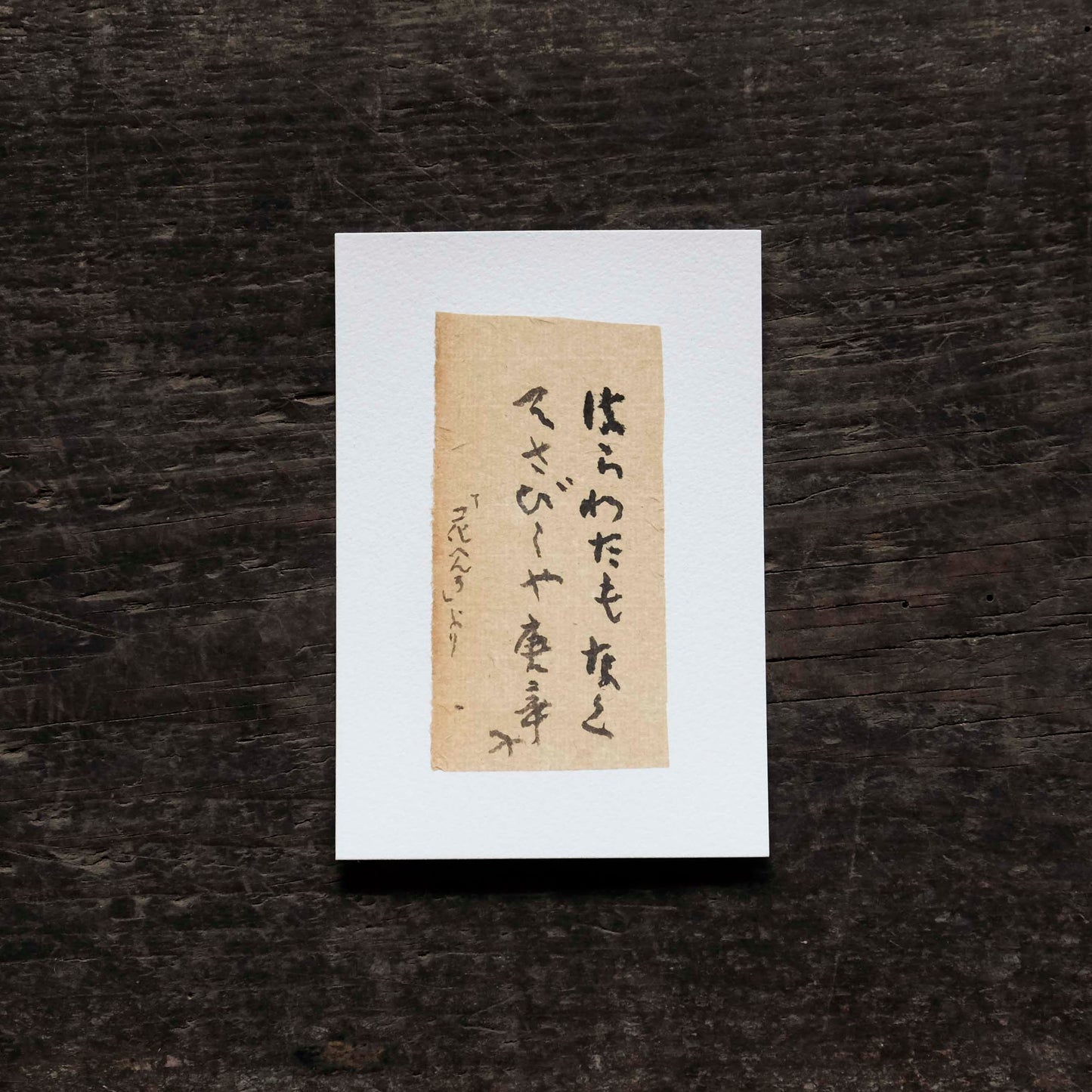 日置路花の書|正岡子規|はらわたも|葉書