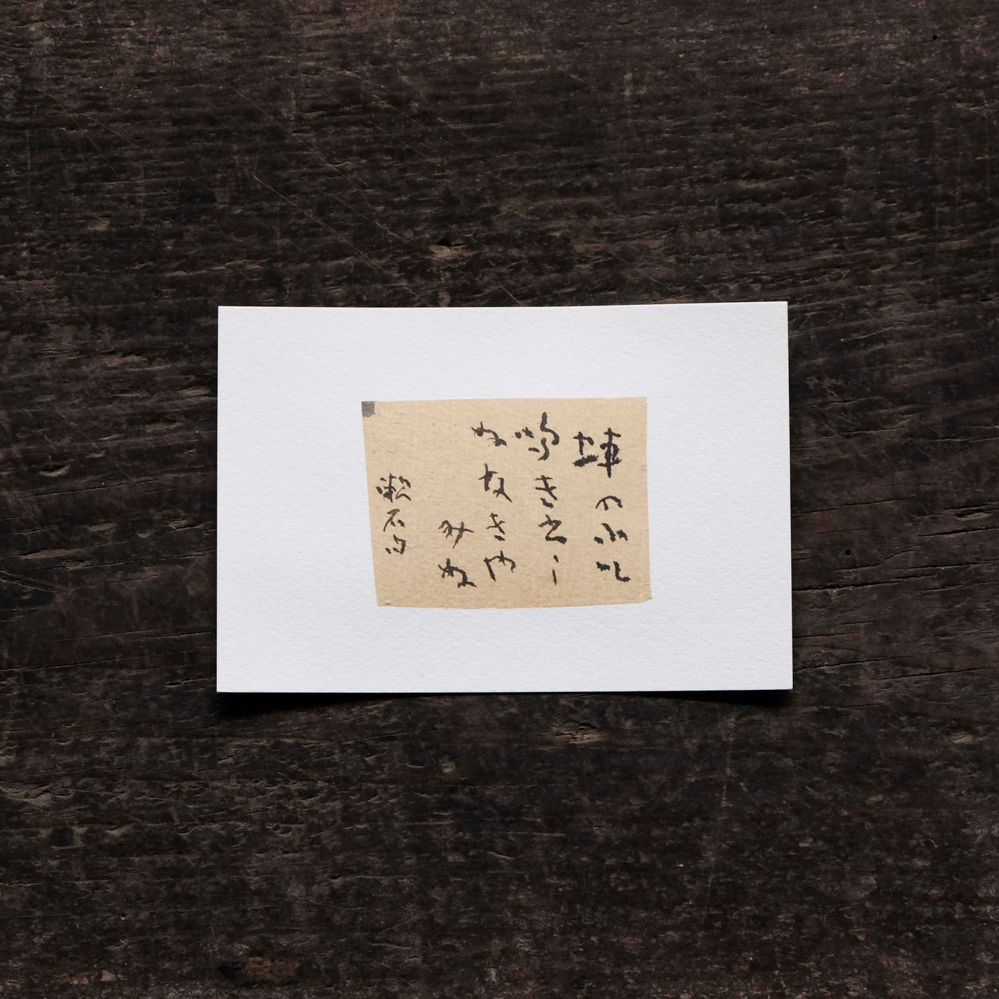 日置路花の書|夏目漱石|蛼の(A)|葉書