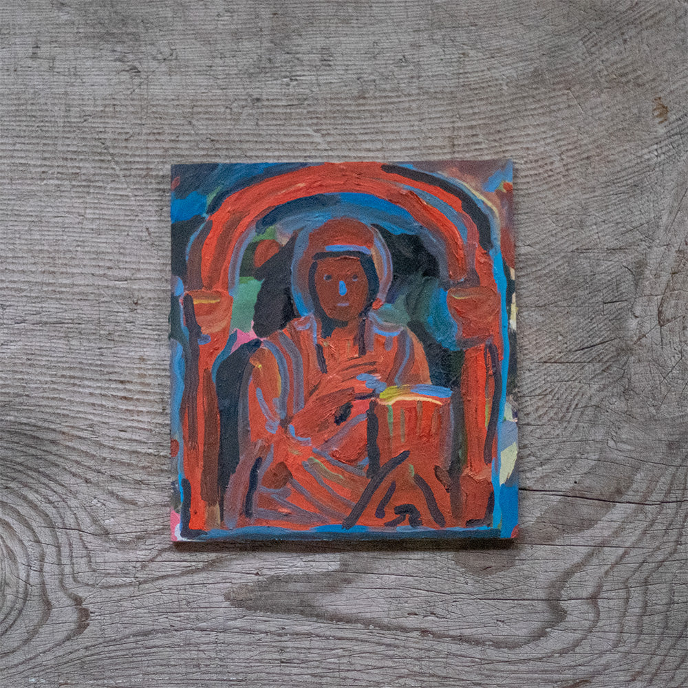 絵画|nakaban《Breedon on the hill, Mary And Her Book》