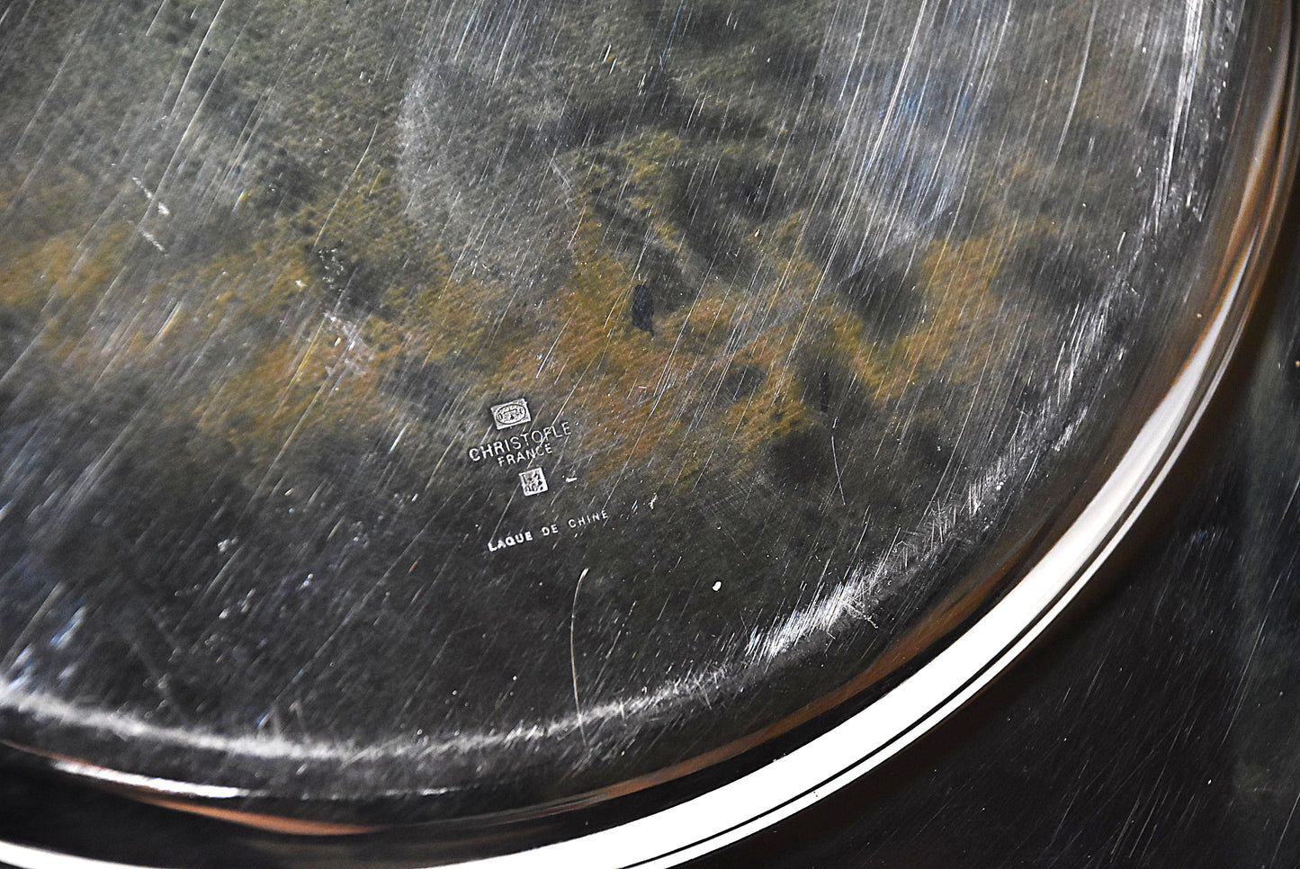 銀メッキ大盆その1(CHRISTOFLE/フランス)