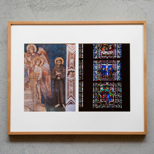 写真｜聖フランチェスコ像と受難伝｜サン・フランチェスコ聖堂