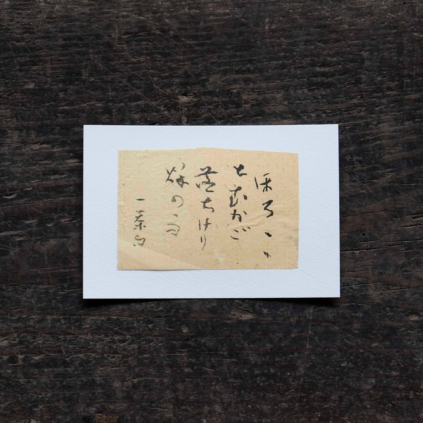 日置路花の書｜小林一茶｜ほろほろと（B）｜葉書