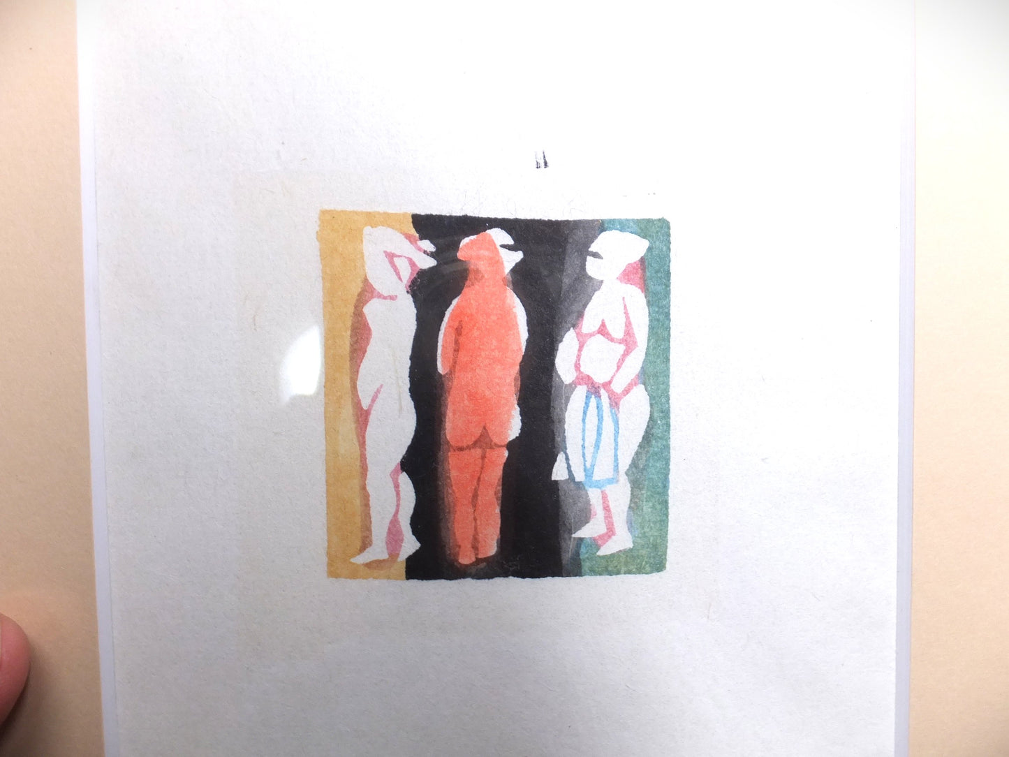 芹沢銈介　型絵染　その4　手彩色　