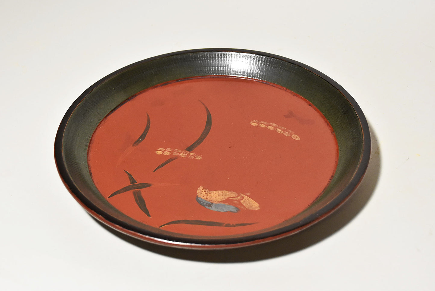 桑名漆絵盆その１（江戸時代）