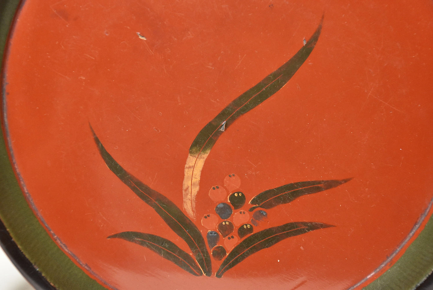 桑名漆絵盆その２（江戸時代）