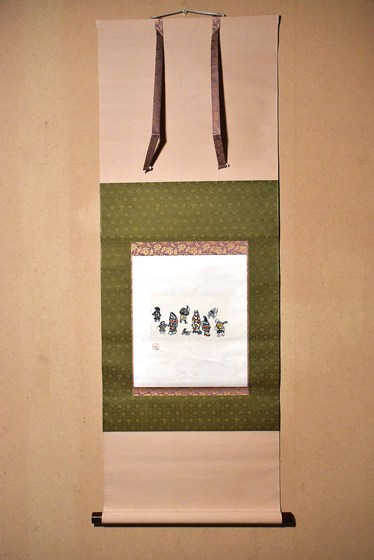 芹沢銈介型染版画軸（共箱）