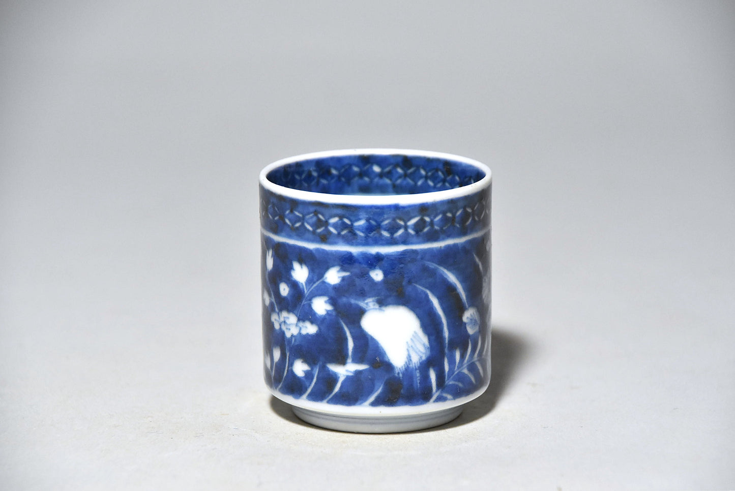 古伊万里鷺文筒猪口その２（江戸時代）