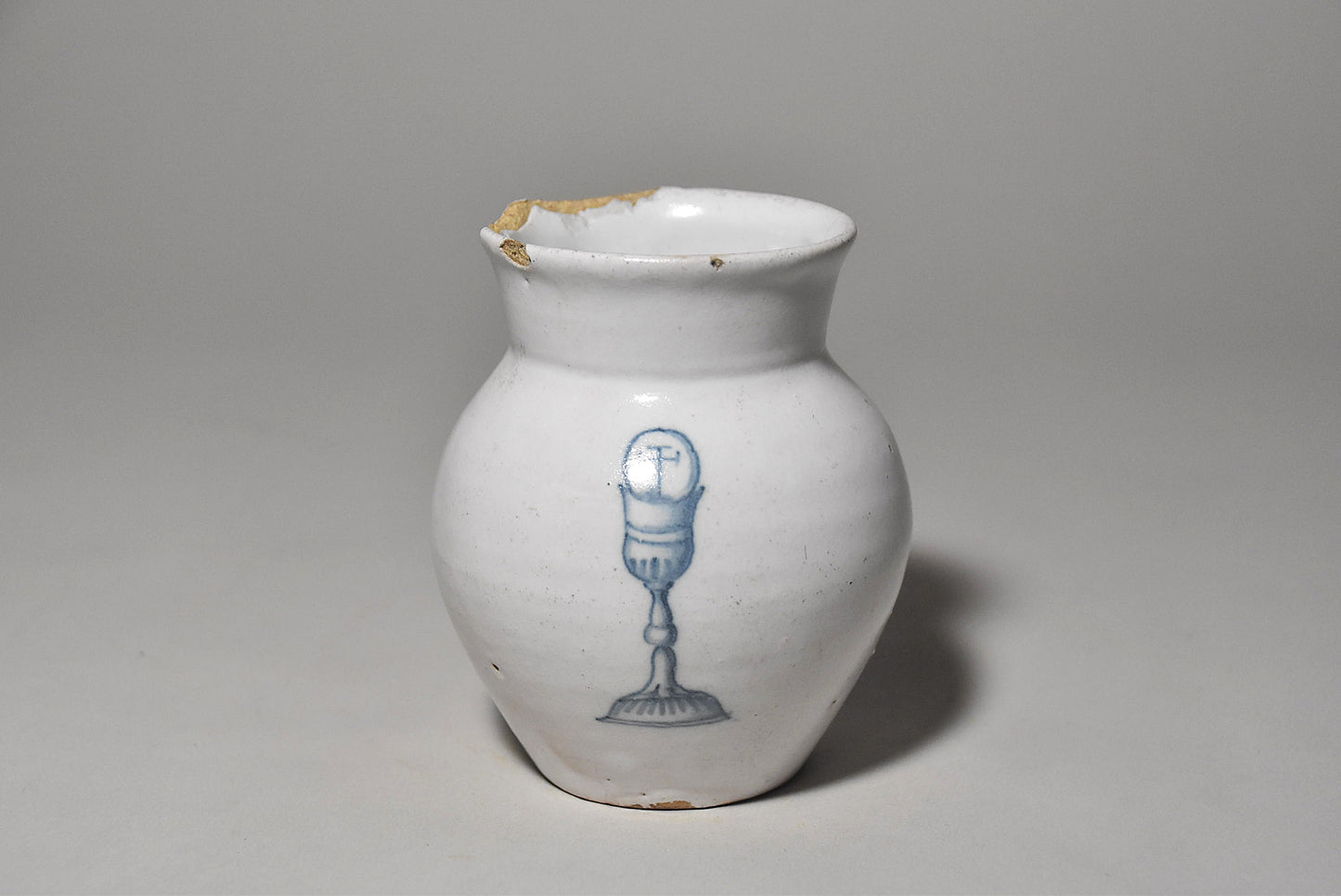 欧州軟陶手付小形ジャグ（１８世紀）