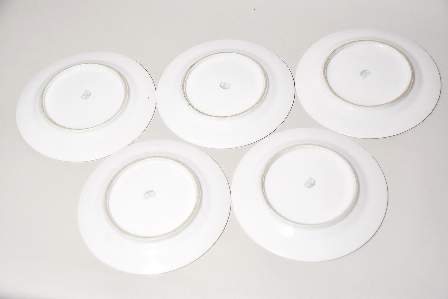輪線文中皿５枚（戦前日本製）