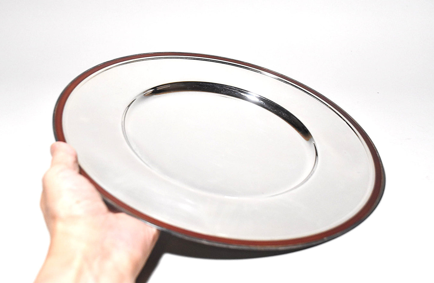 銀メッキ大盆その２