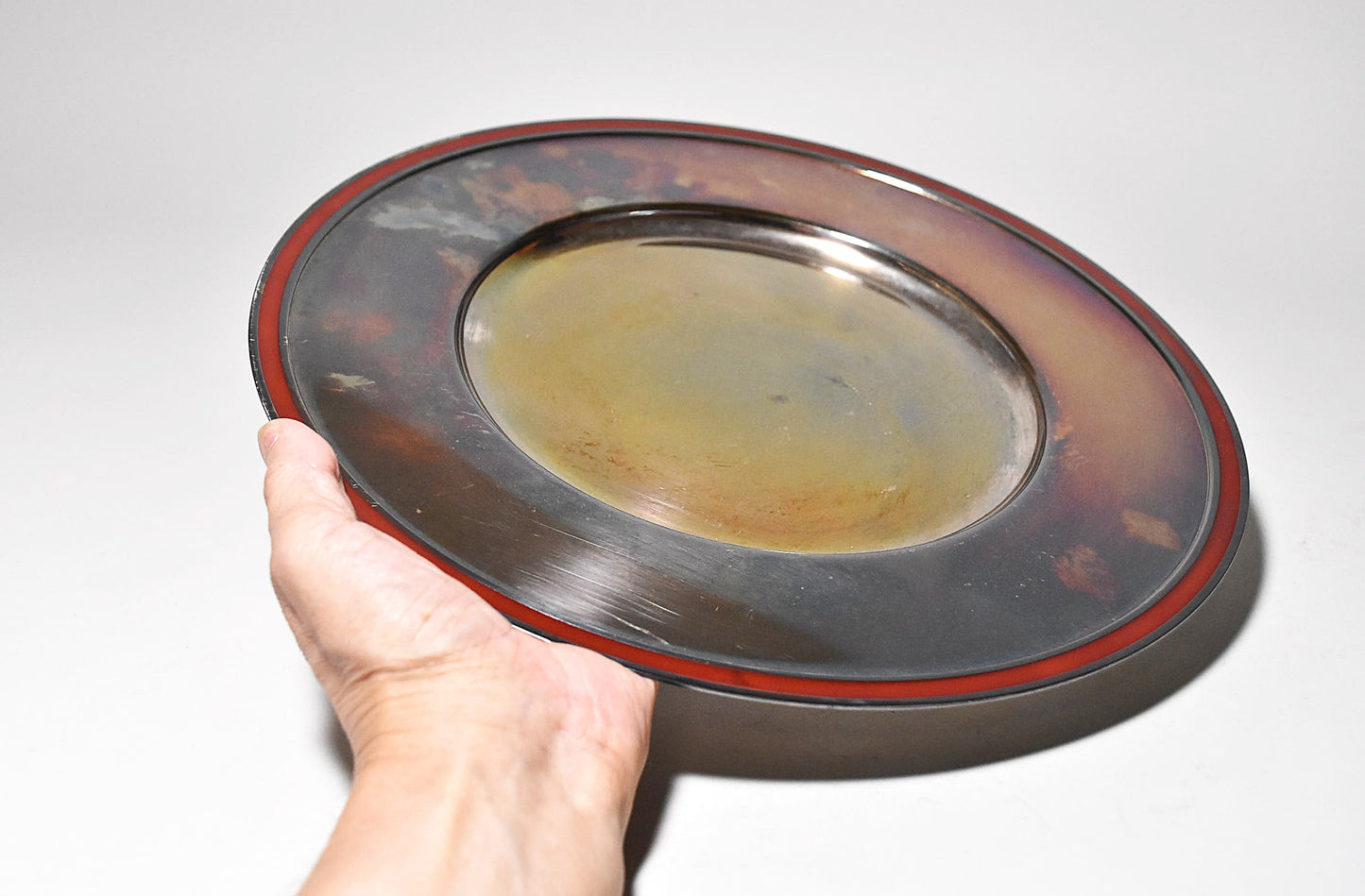 銀メッキ大盆その１（CHRISTOFLE／フランス）