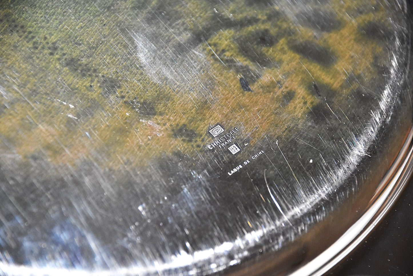 銀メッキ大盆その１（CHRISTOFLE／フランス）