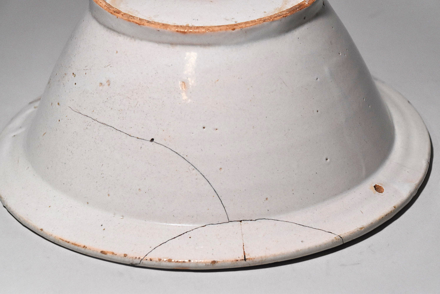 欧州色絵鳥文大鉢（１８～１９世紀）