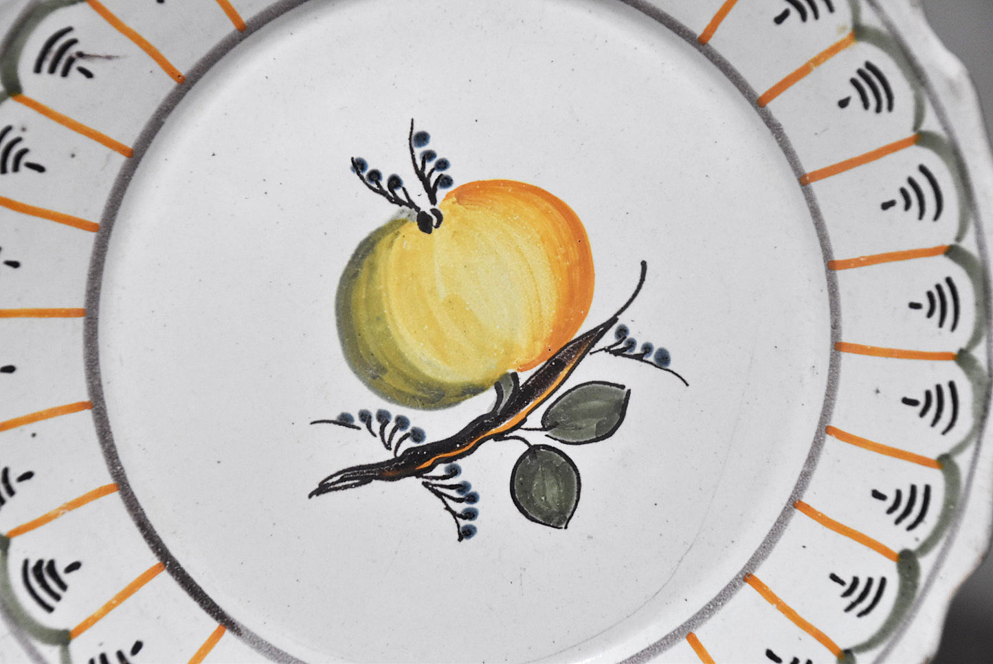 欧州花文色絵皿その２（１８～１９世紀）