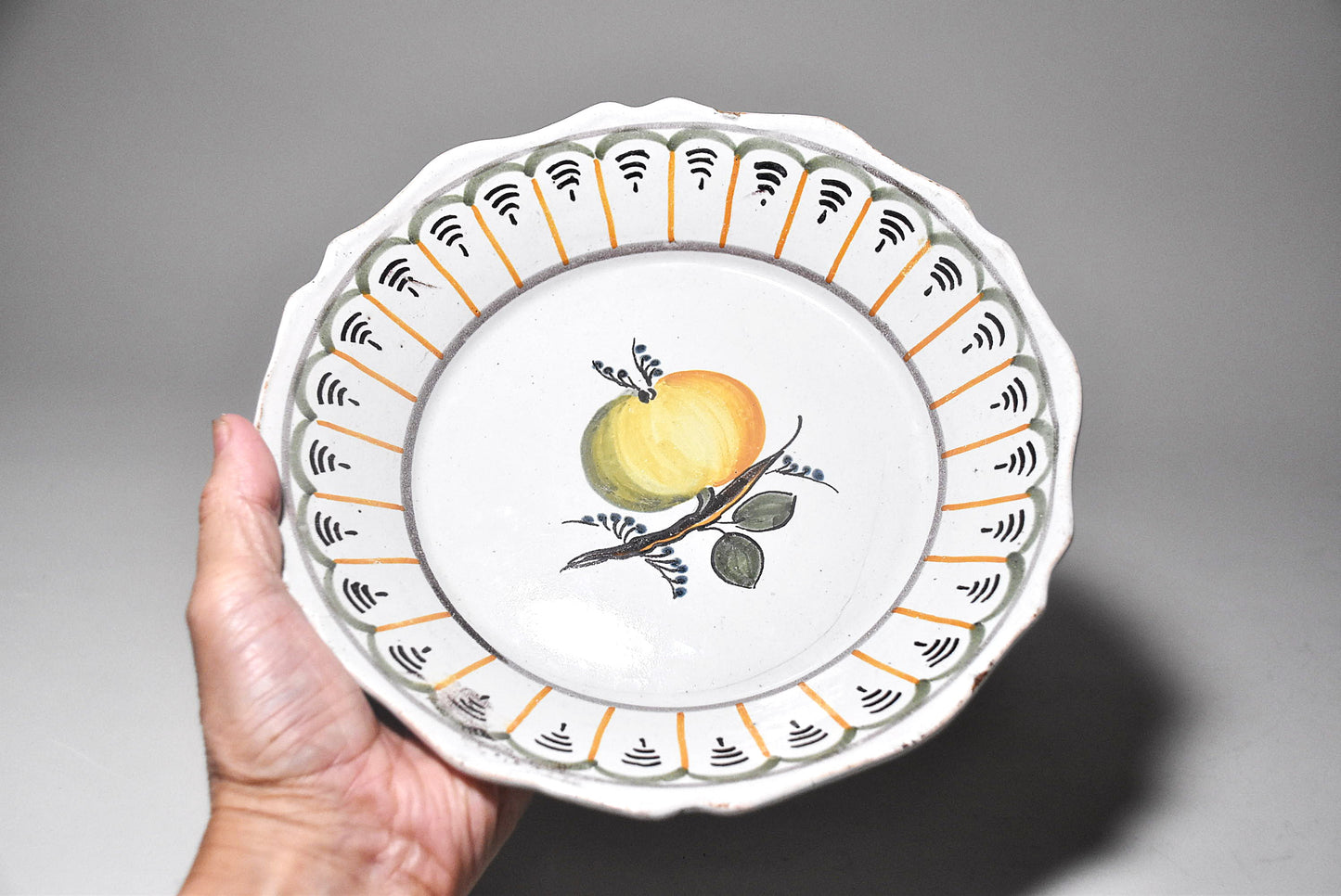 欧州花文色絵皿その２（１８～１９世紀）