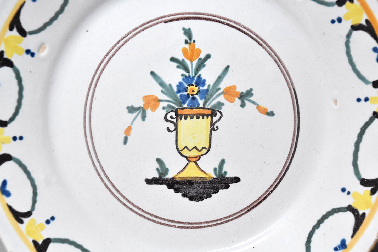 欧州花文色絵皿その３（１８～１９世紀）