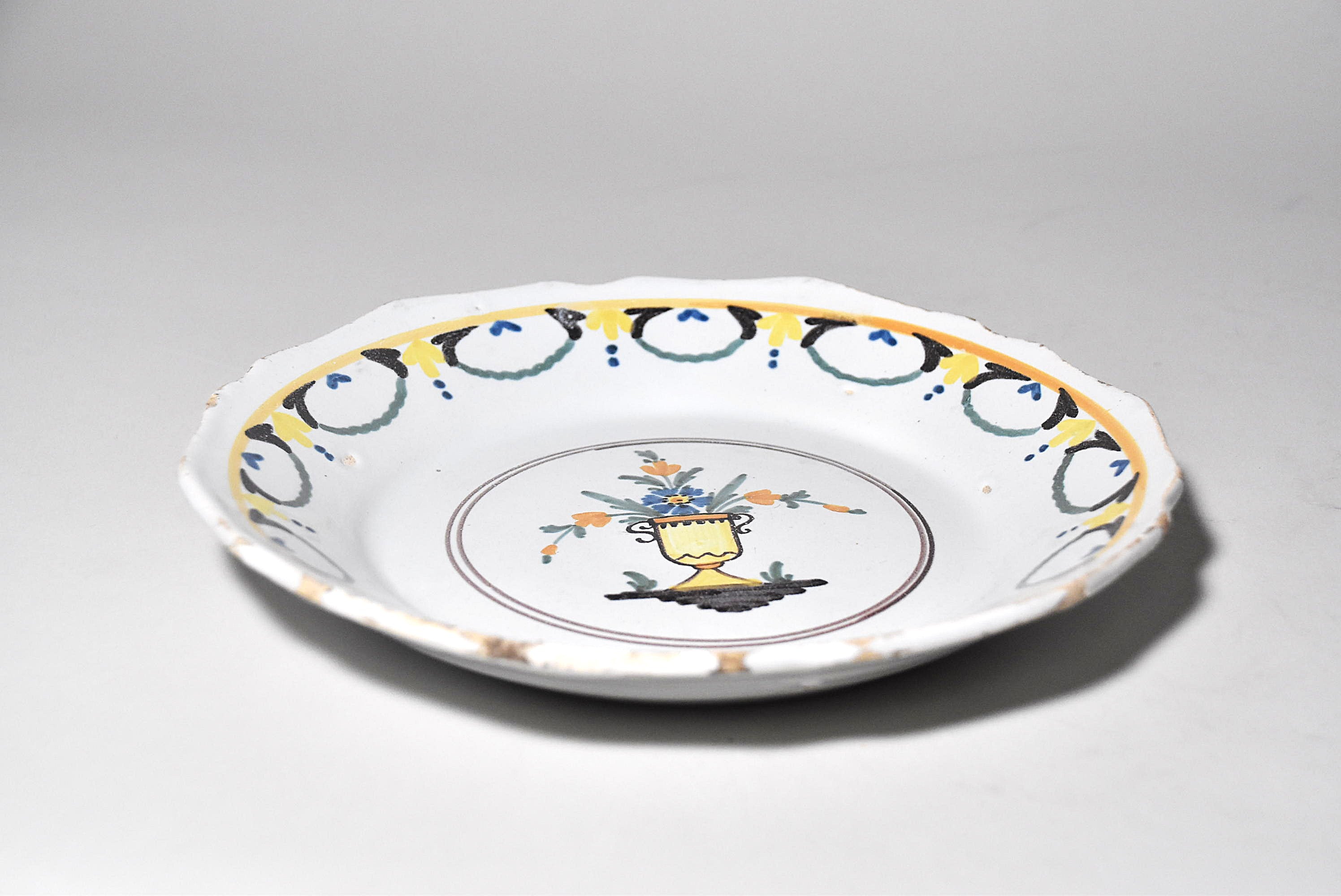 欧州花文色絵皿その3（18～19世紀） – 青花の会｜seikashop