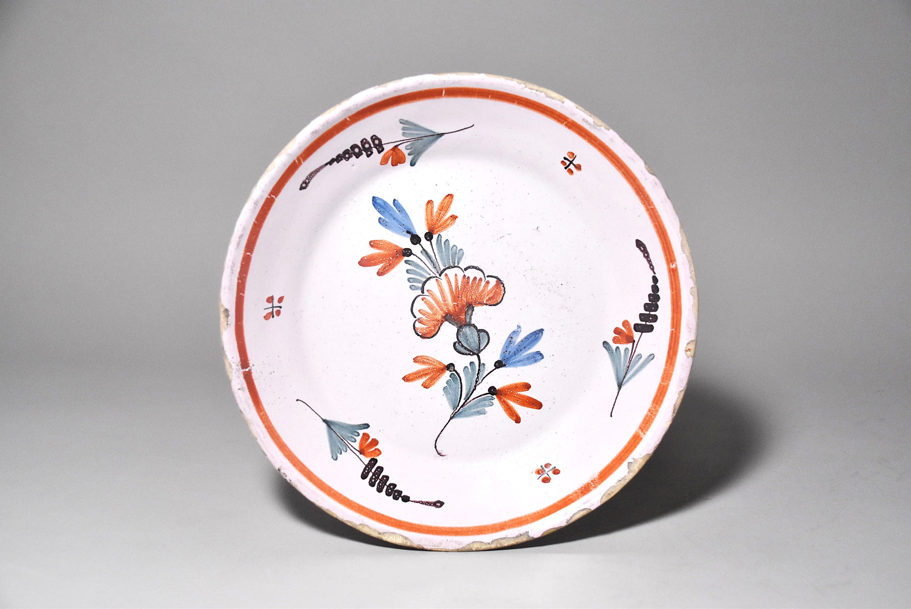 欧州花文色絵皿その4（18～19世紀） – 青花の会｜seikashop