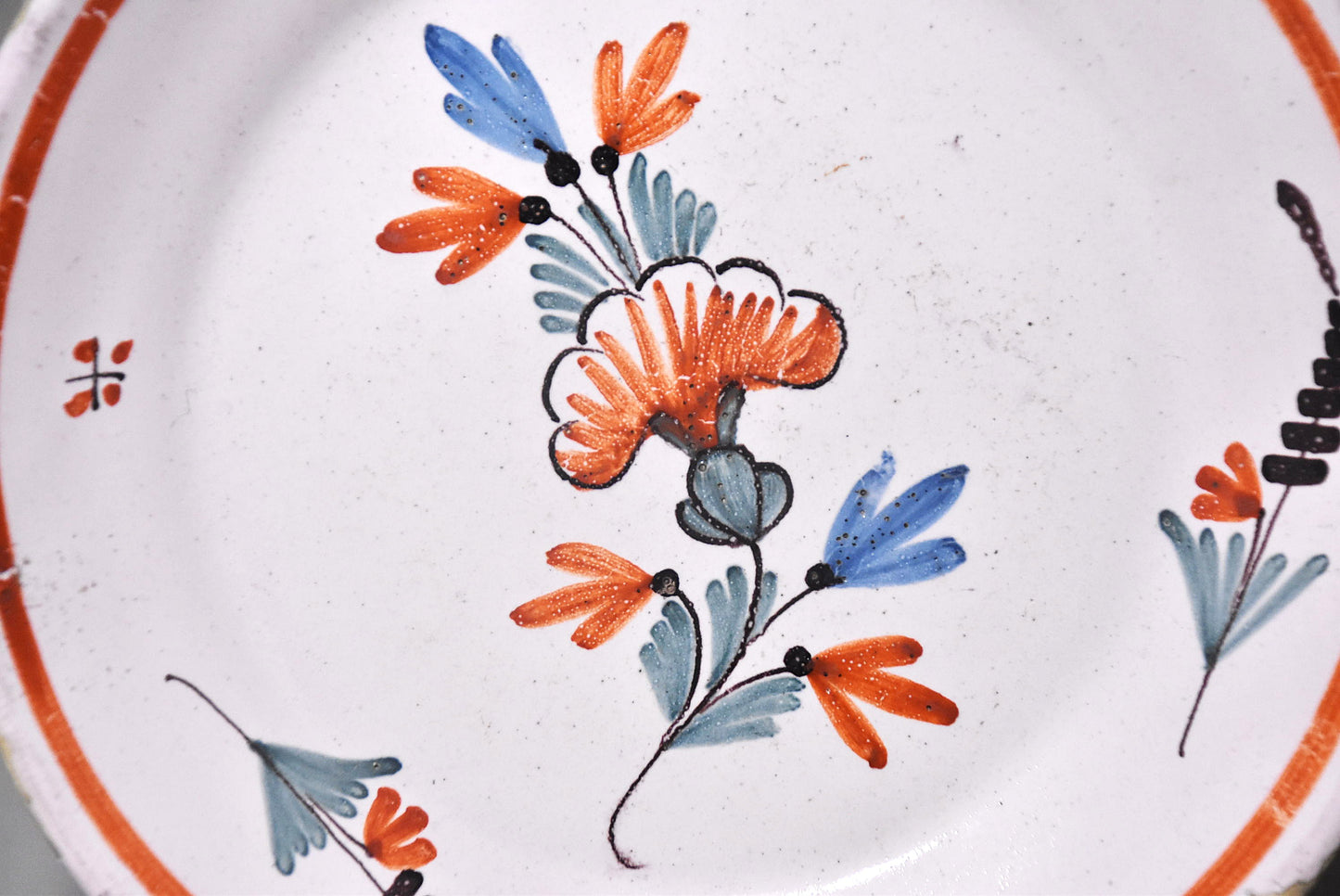 欧州花文色絵皿その４（１８～１９世紀）