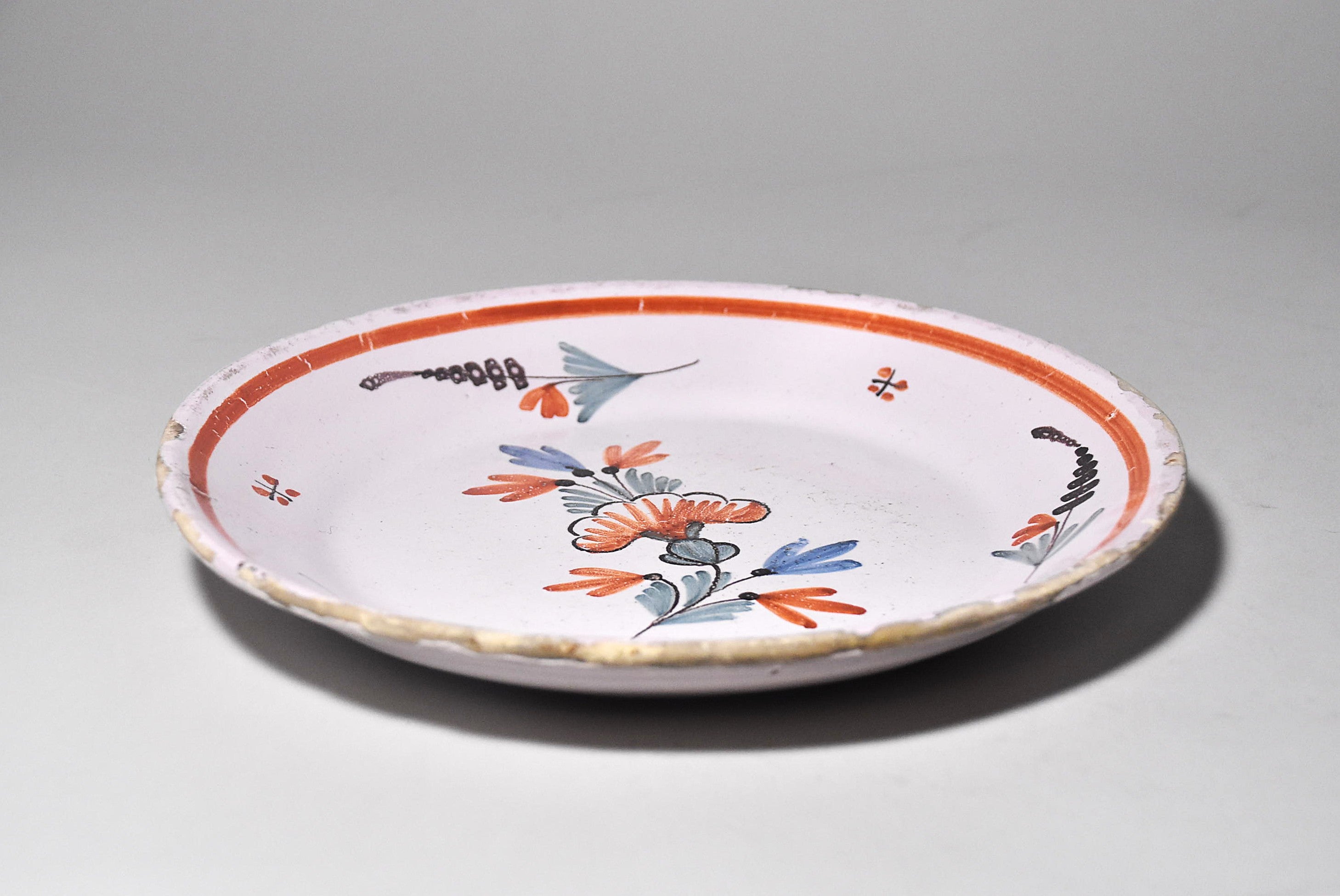 欧州花文色絵皿その4（18～19世紀） – 青花の会｜seikashop