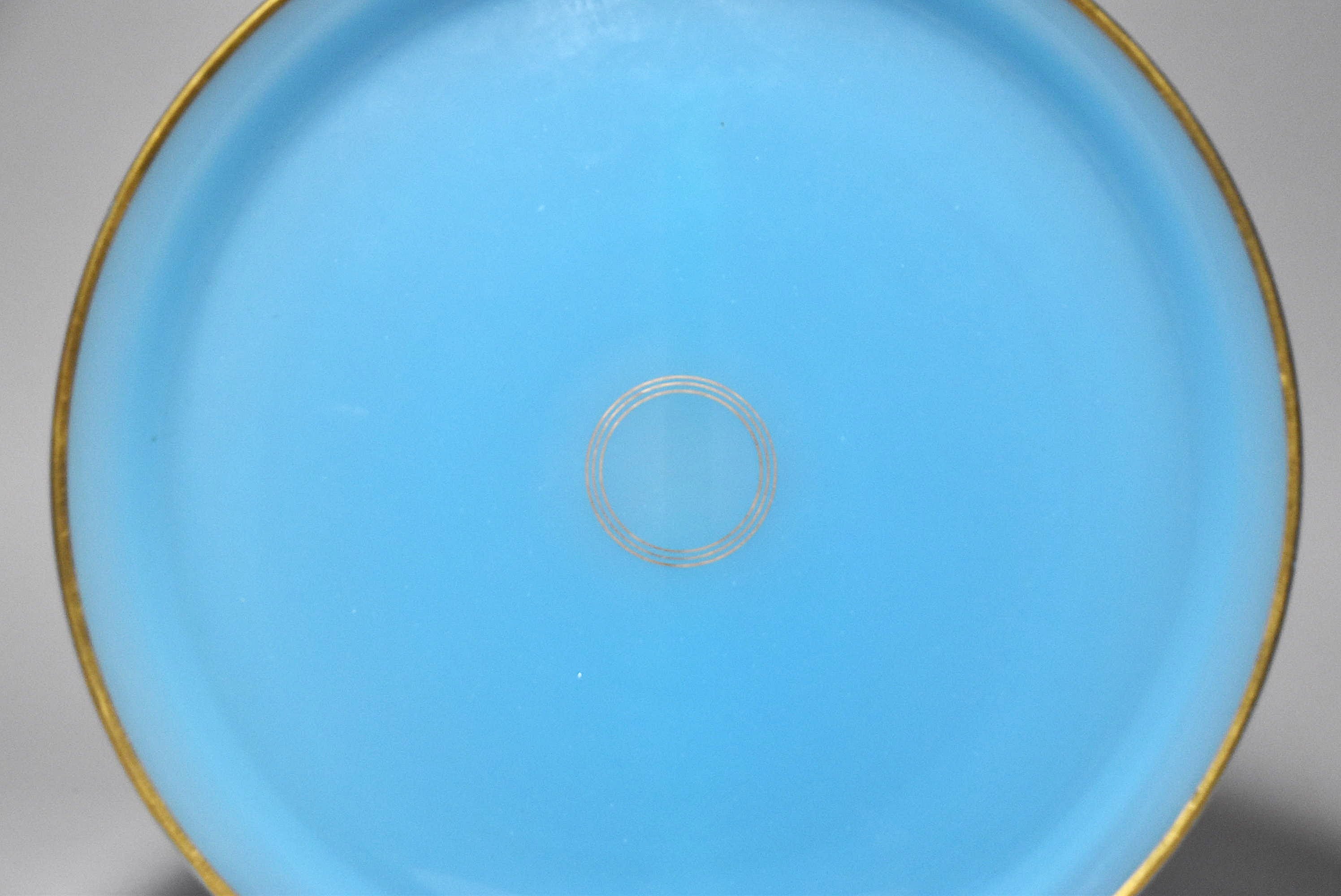 フランス金彩青色ガラス大皿（戦前） – 青花の会｜seikashop