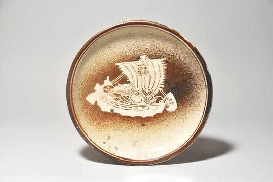 瀬戸吹き墨皿その１（江戸時代）