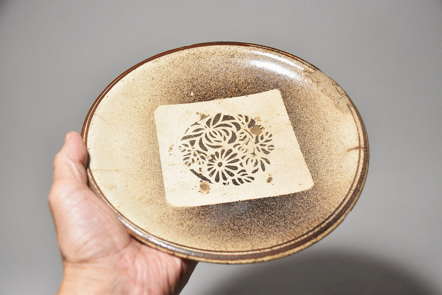 瀬戸吹き墨皿その４（江戸時代）