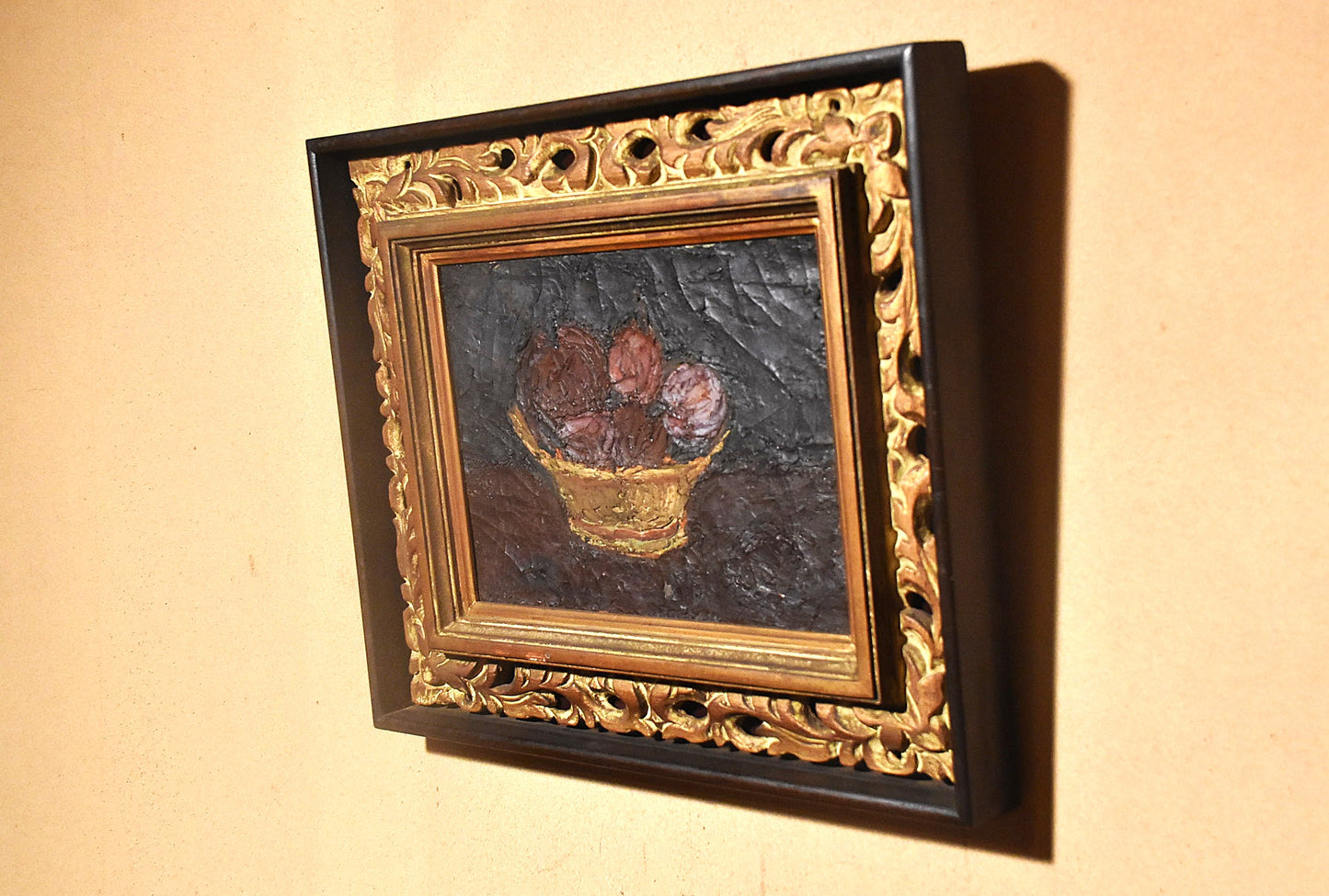 梅津五郎油彩果物図額（昭和２９年）