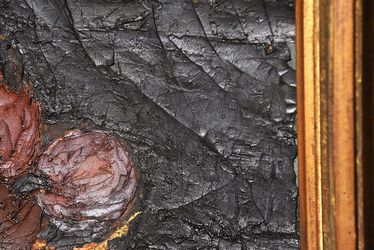 梅津五郎油彩果物図額（昭和２９年）