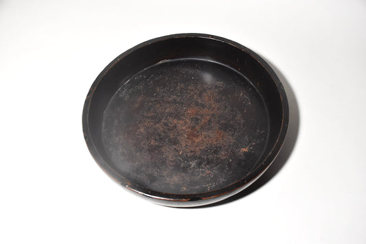 黒漆盆（江戸時代）