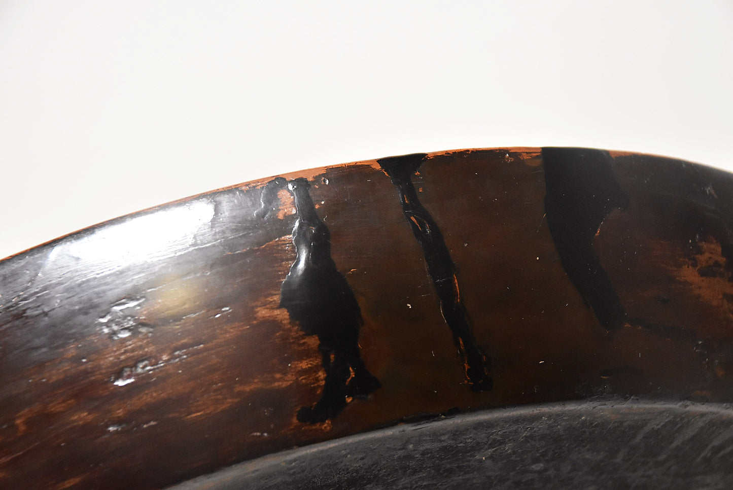 黒漆盆（江戸時代）