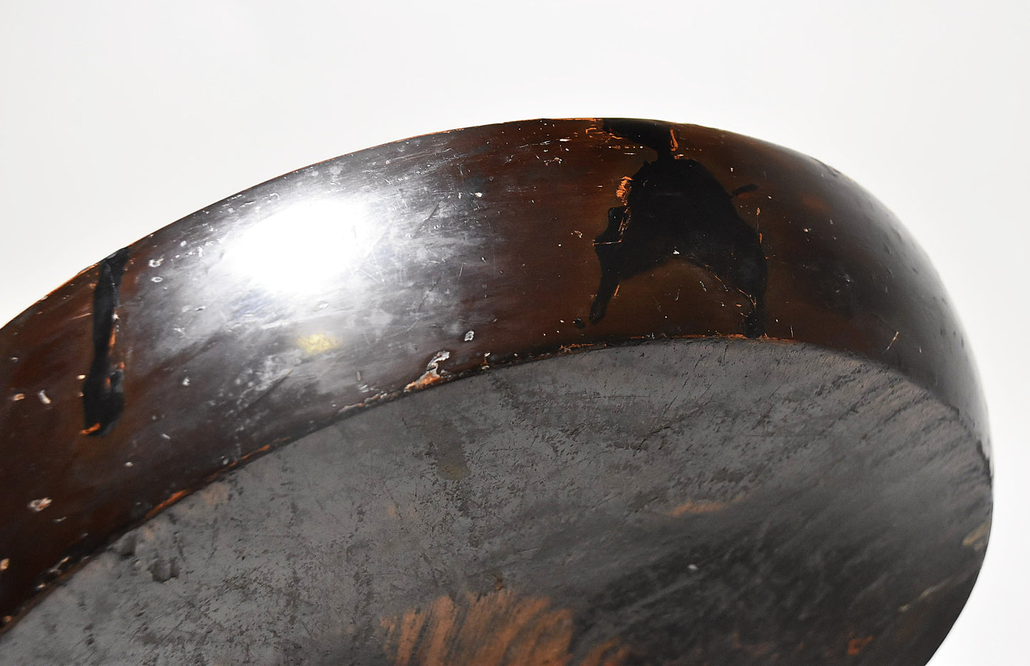 黒漆盆（江戸時代）