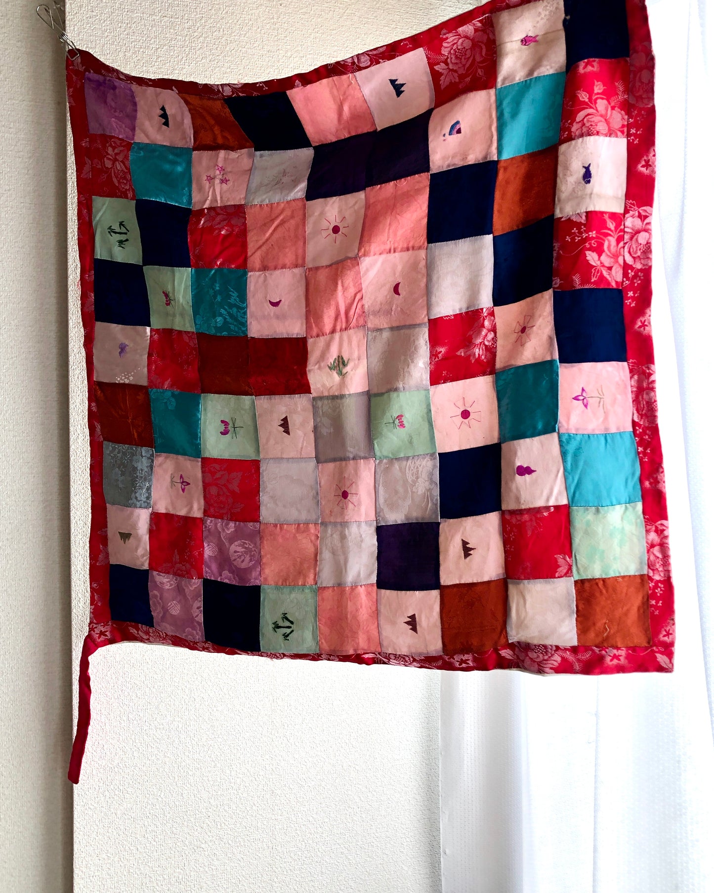 シルクと綿のポジャギ a