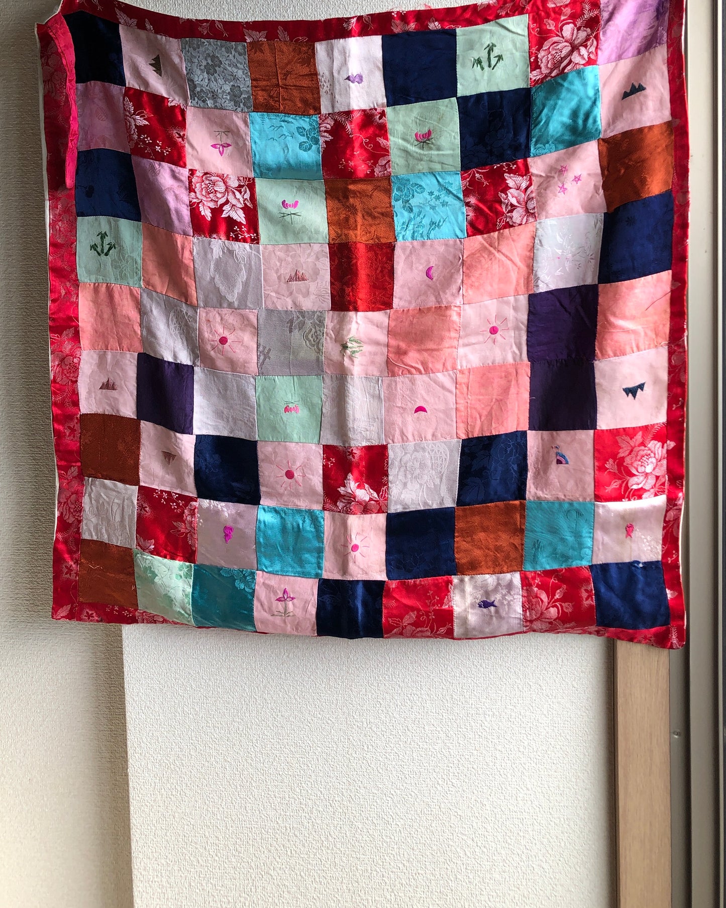 シルクと綿のポジャギ a