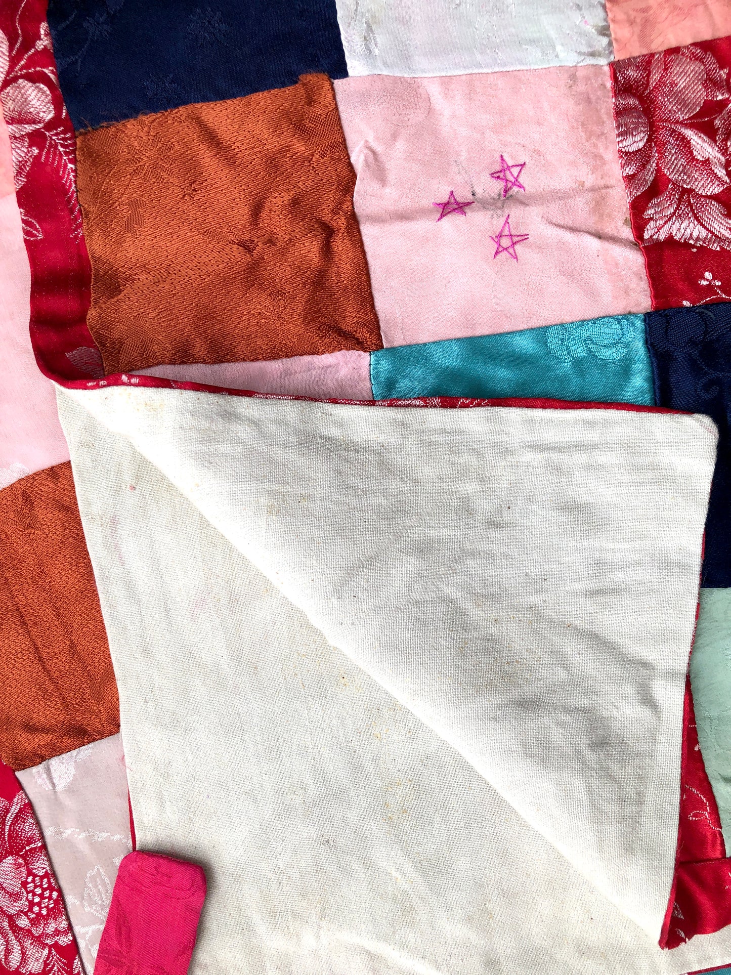 シルクと綿のポジャギ a