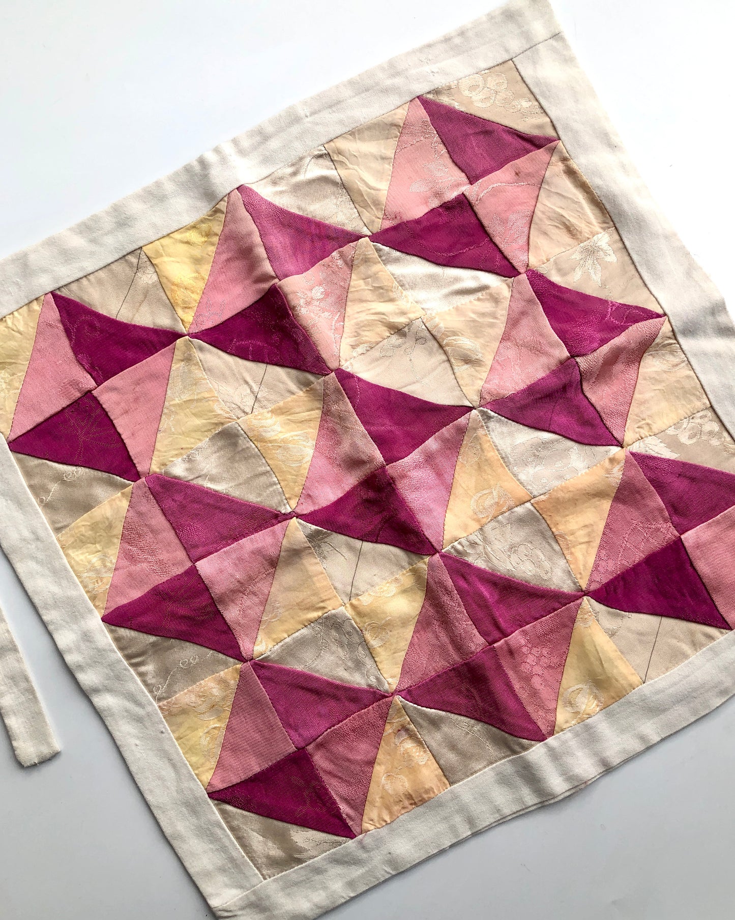 シルクと綿のポジャギ b