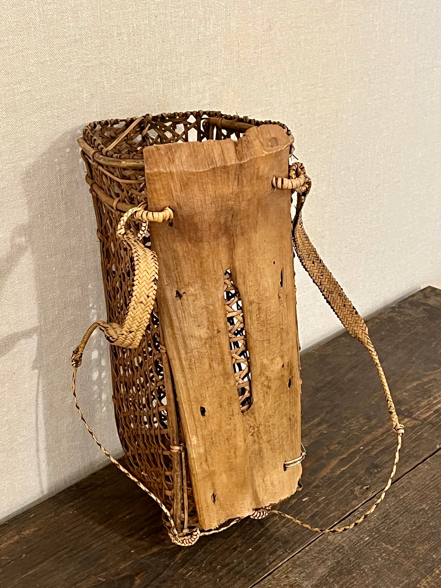 スピンオフ花器展(その4：竹籠背負子)