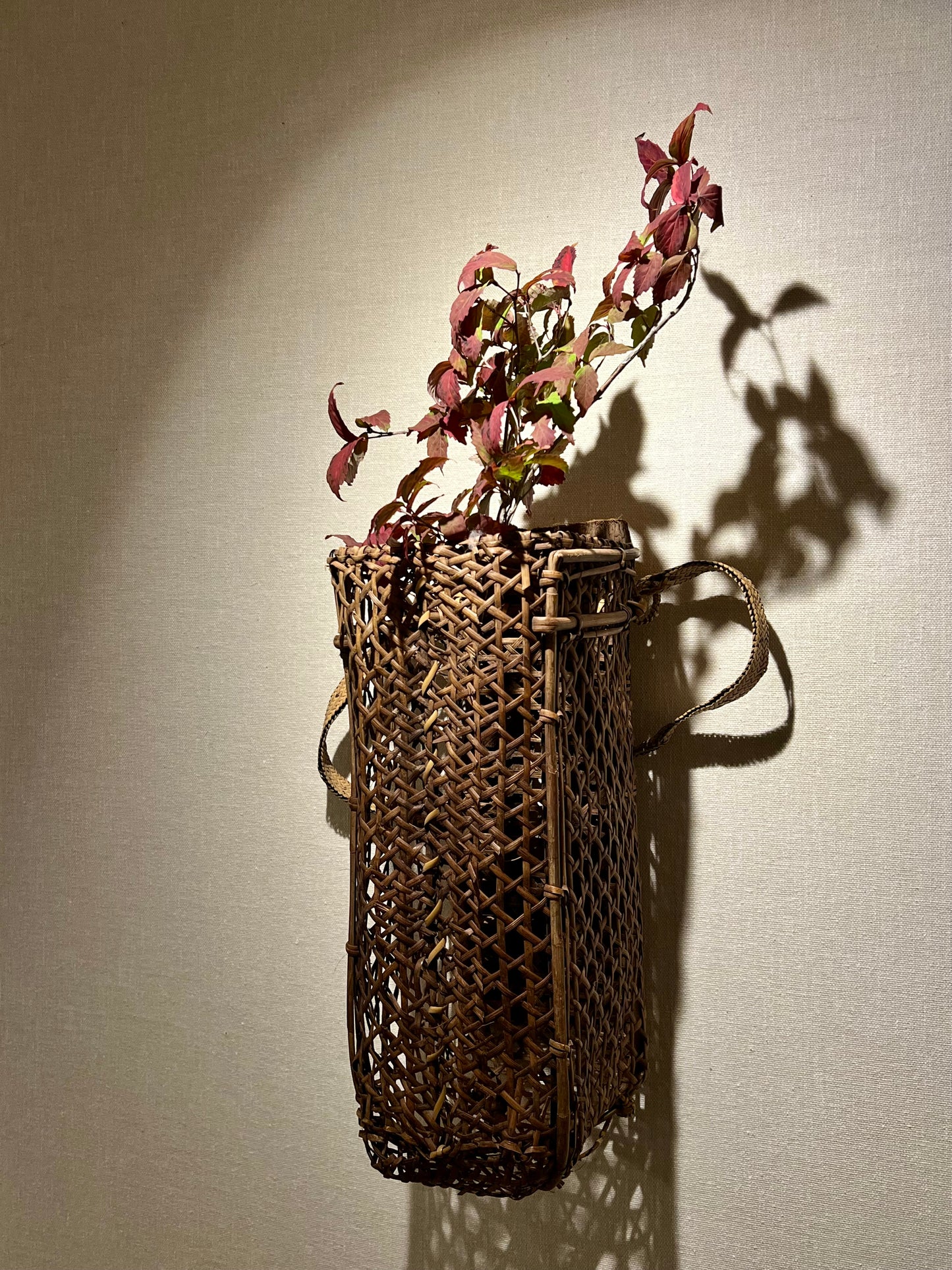 スピンオフ花器展(その4：竹籠背負子)