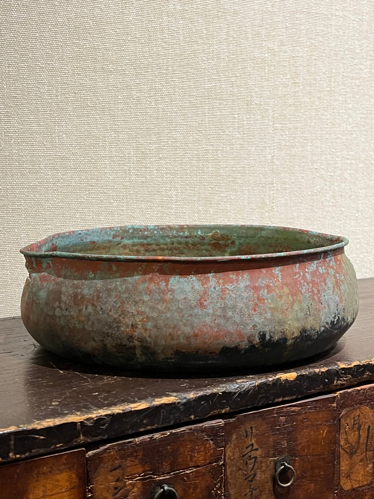 スピンオフ花器展(その8：銅製水盤)