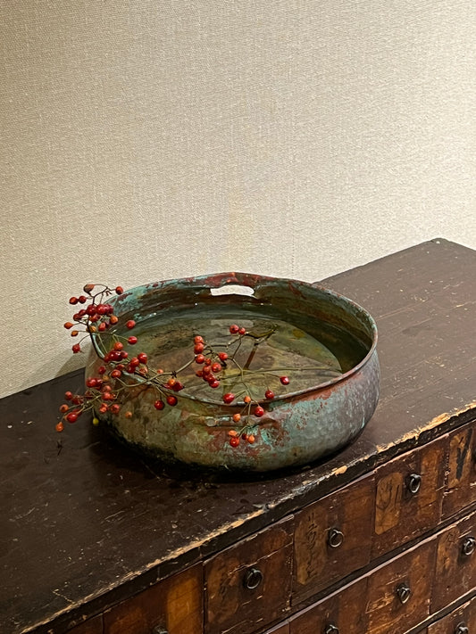 スピンオフ花器展(その8：銅製水盤)