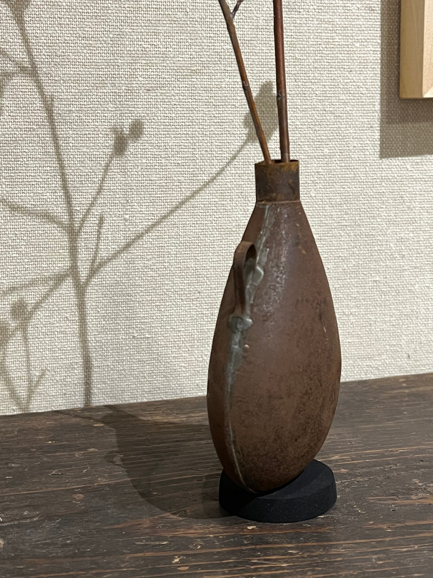 スピンオフ花器展(その6：鉄製火薬入れ)