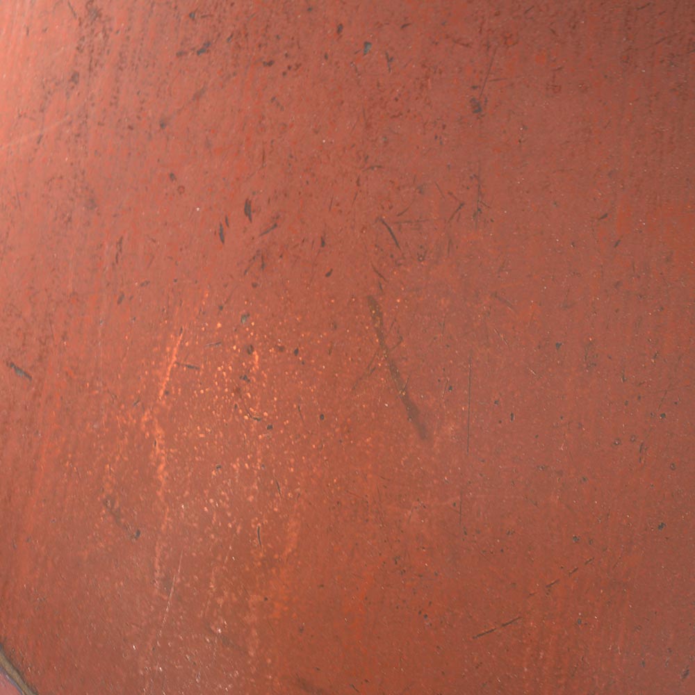 No.8056 李朝 朱漆八角盆 朝鮮王朝時代（19世紀）