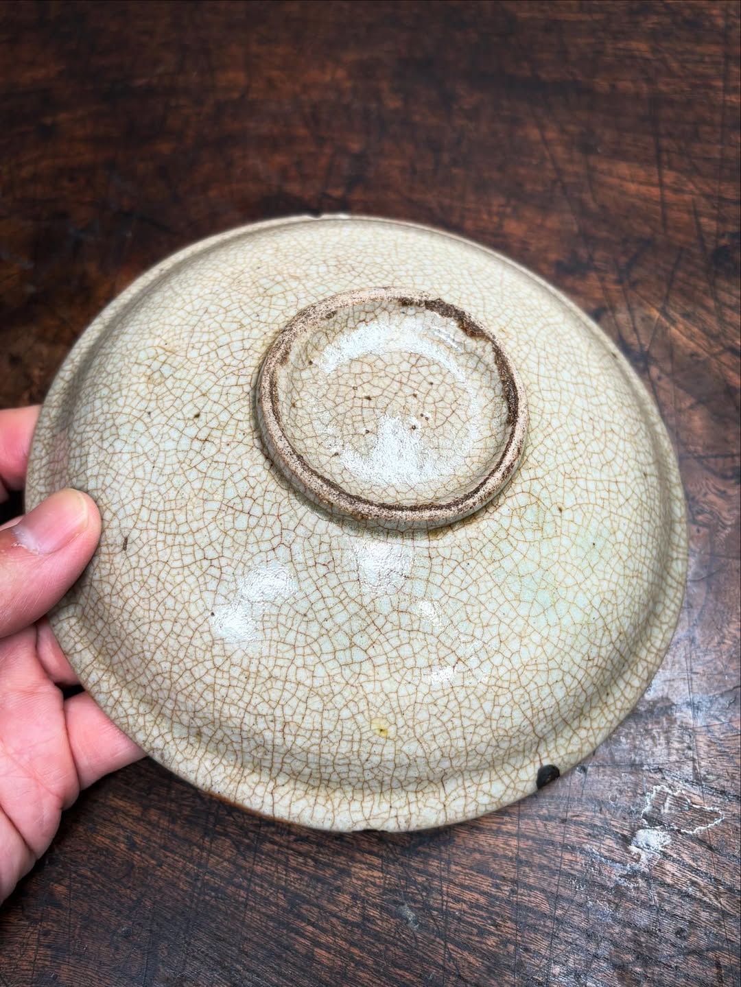 初期伊万里辰砂瓜文皿