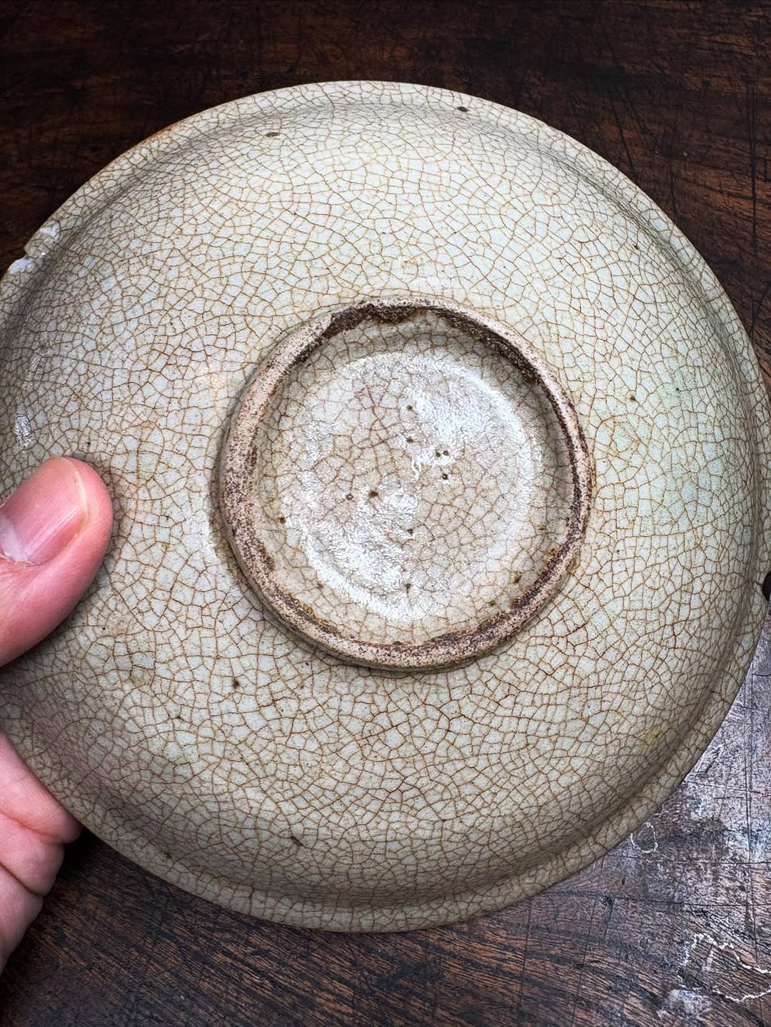 初期伊万里辰砂瓜文皿