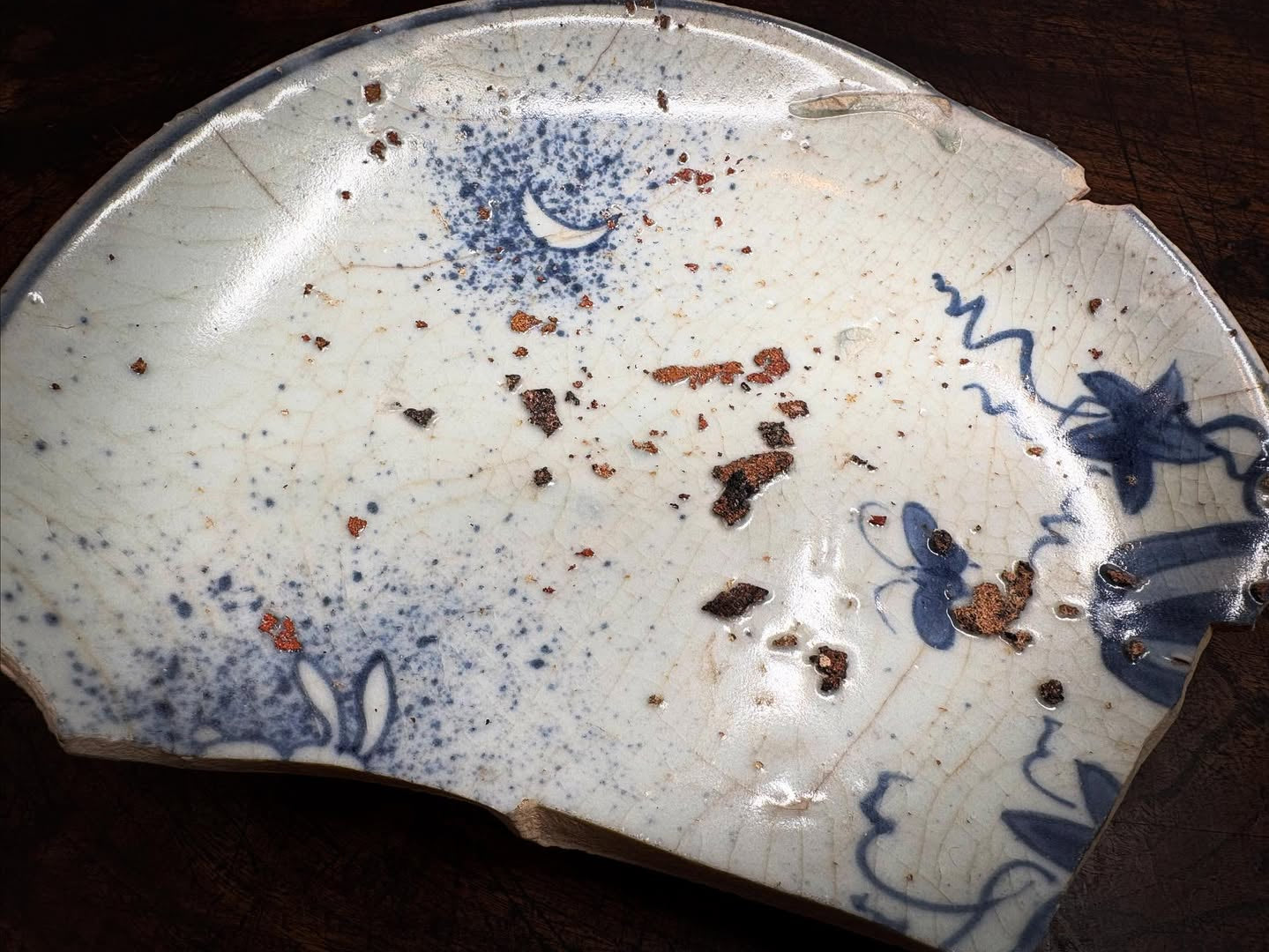 初期伊万里　月兎文陶片