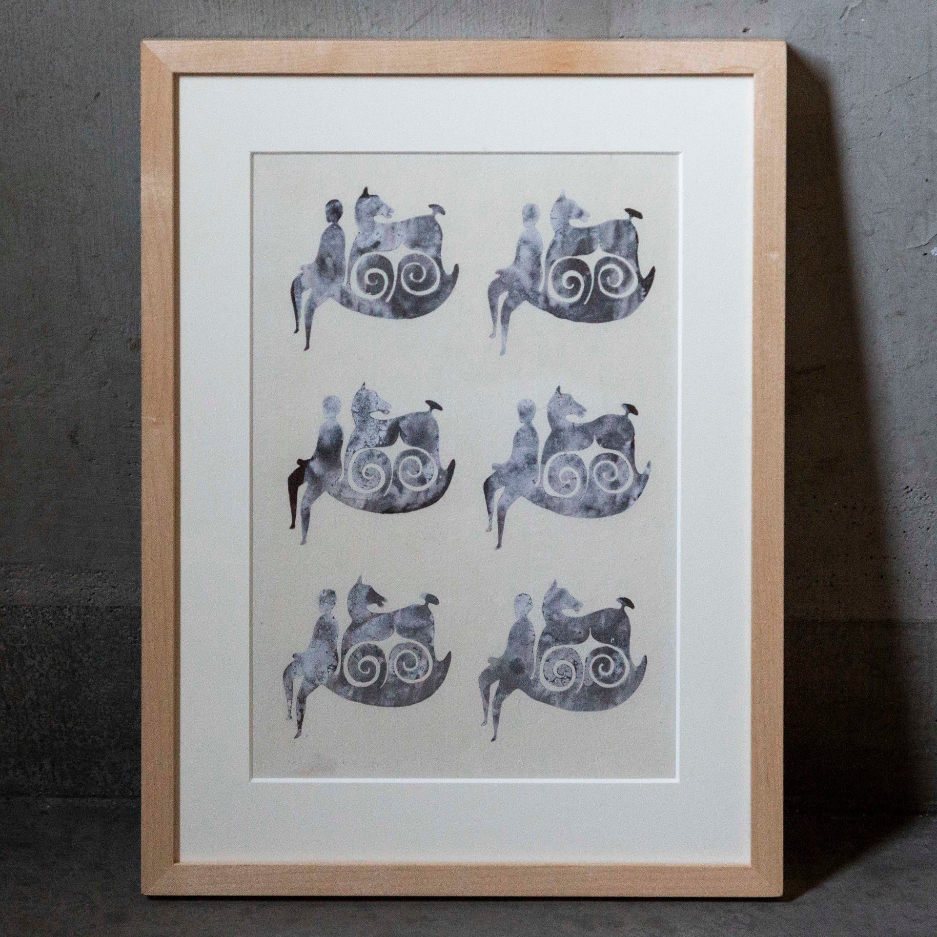 望月通陽｜染絵｜木馬の旅人 – 青花の会｜seikashop